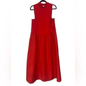 A New Day Size XXL Plus Red Maxi A-line Sleeveless Mock neck Dress Holiday